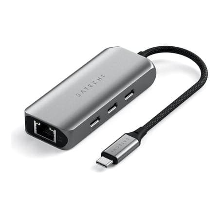 Satechi 4-in-1 - Docking station - USB-C 3.2 Gen 2 - 2.5GbE  1GbE