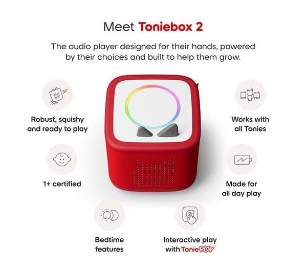 TONIES Toniebox 2 Paw Patrol Chase Play Set - Sunset Red - Image 4