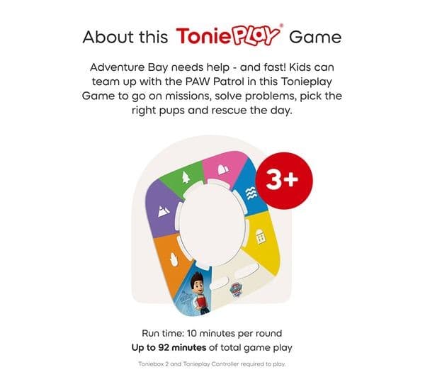 TONIES Toniebox 2 Paw Patrol Chase Play Set - Sunset Red - Image 6