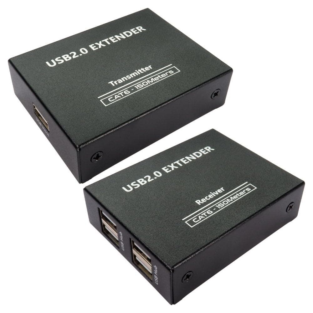 Cables Direct Usb2-Ext4p Moltiplicatore Di Rete Ricevitore E Trasmettitore Di Rete (cdl 150m Usb 2.0 Ov Cat 5E-4 Ports)