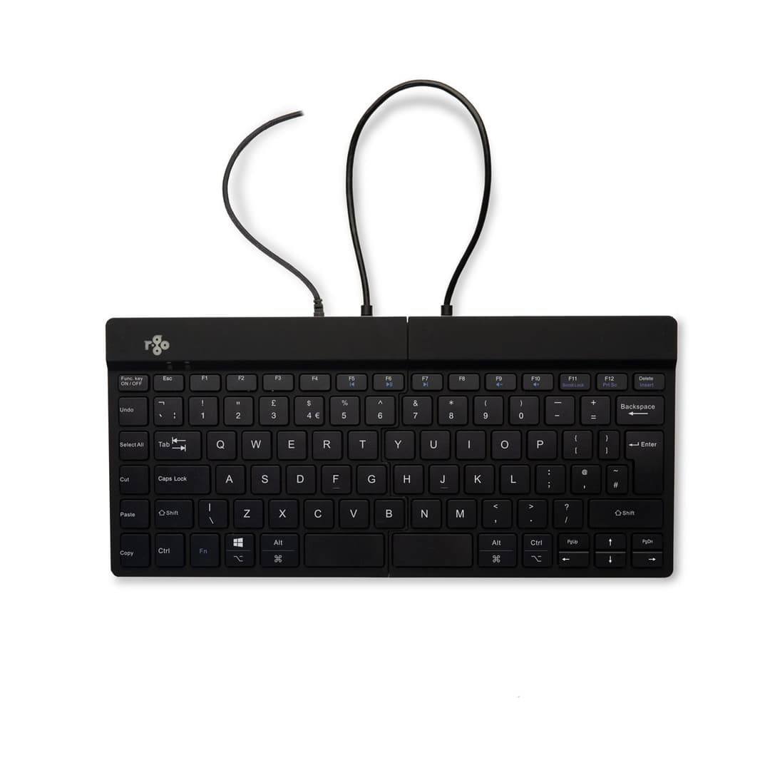 R-Go Tools R-Go Split Break Ergonomic Split Keyboard, QWERTY UK, Wired, Black - Image 2