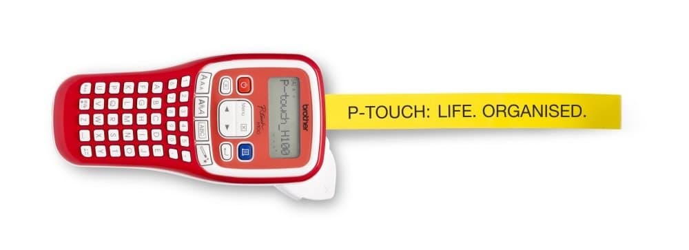 Brother PTH100R P-Touch Label Maker - Black, Red - Image 3