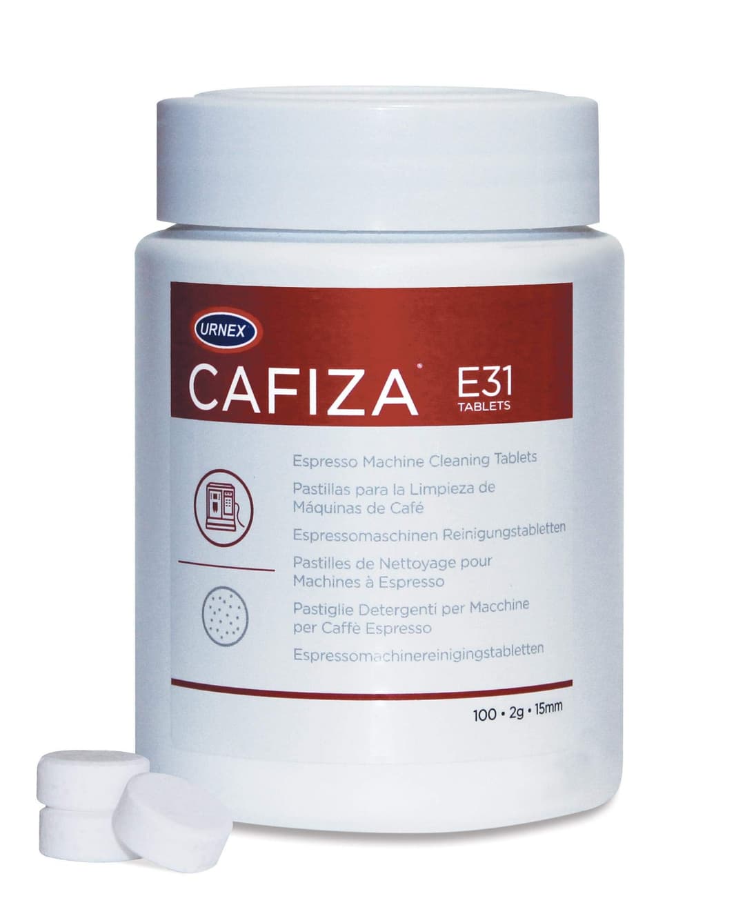 Urnex Cafiza CX503 Coffee Machine Cleaning Tablets - 100 x 1.2 g - Image 1