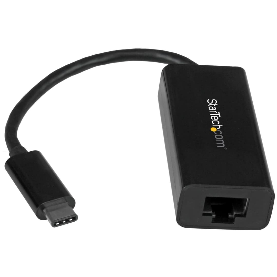 StarTech.com ​​USB-C to Gigabit Ethernet Adapter - Black​ - Image 1