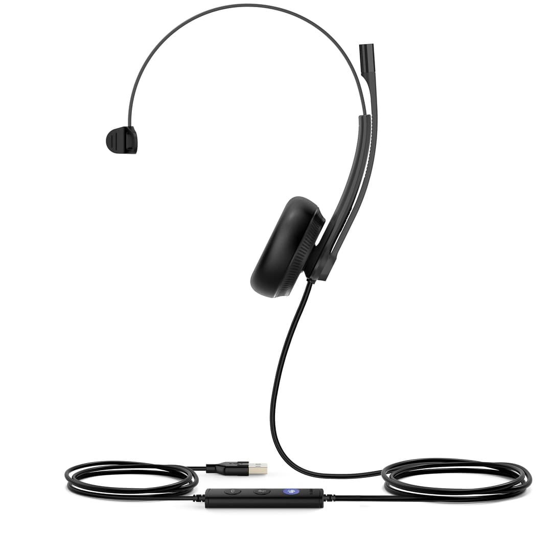 Yealink UH34 Teams Wired USB-A Headset Black - Mono - Image 1