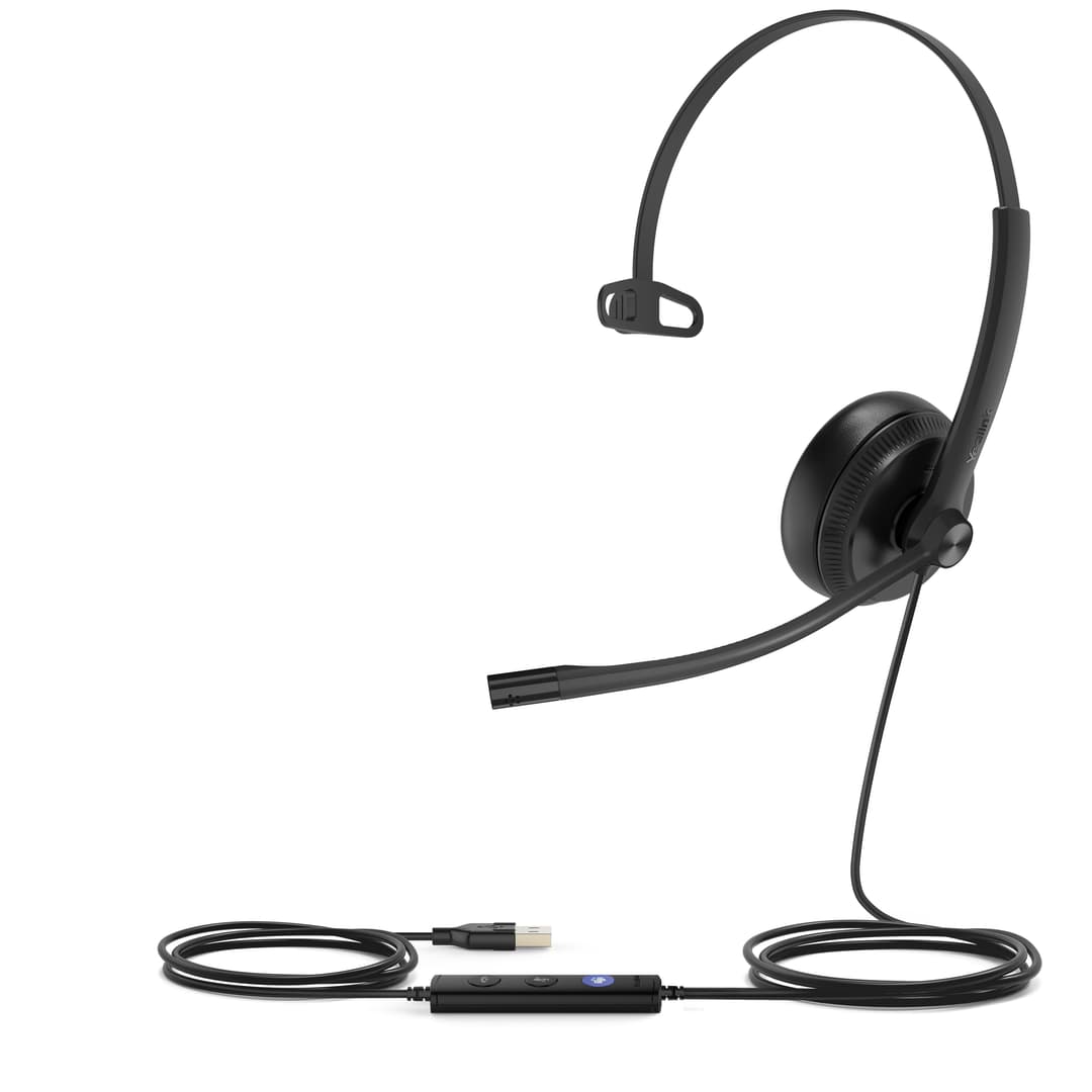 Yealink UH34 Teams Wired USB-A Headset Black - Mono - Image 3
