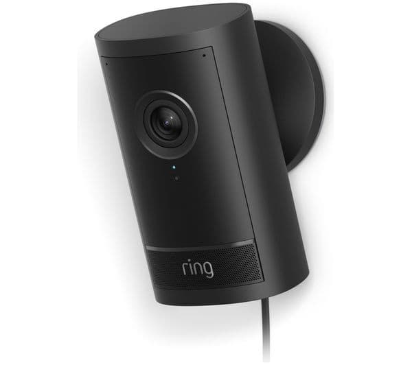 Ring Outdoor Cam Pro Plug-In Retinal 4K WiFi Security Camera - Black - Image 1