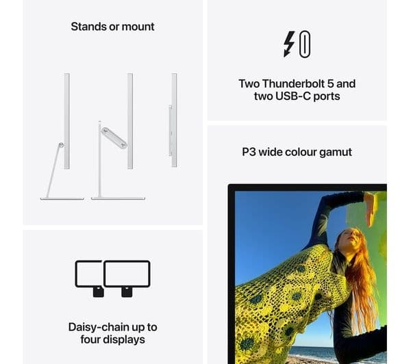 Apple Studio Display (2026) 27-inch 5K Retina Standard Glass - Tilt & Height-adjustable Stand - Image 8