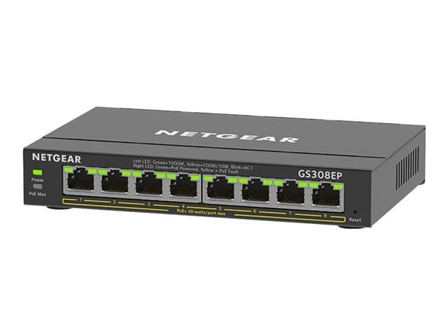 Netgear GS308EP Smart Switch 8-Port Black - Image 1