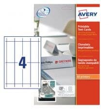 Avery L4794-10 120 x 45mm Tent Cards 10 Sheets - 4 Cards per Sheet - Image 1