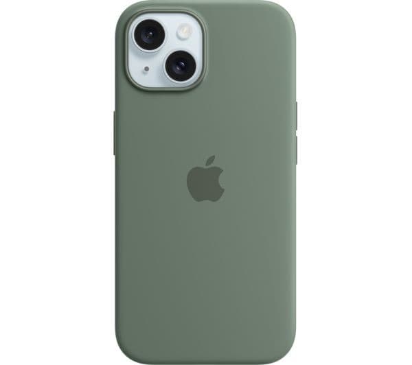 Apple iPhone 15 Silicone Case with MagSafe - Cypress - Image 1