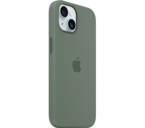 Apple iPhone 15 Silicone Case with MagSafe - Cypress - Image 2