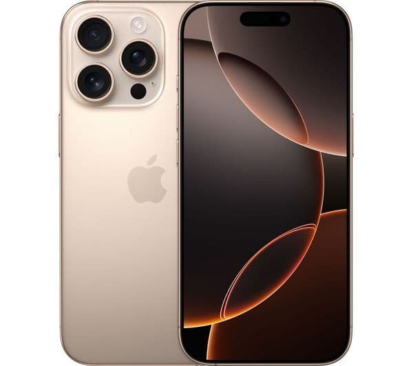 APPLE iPhone 16 Pro - 256 GB, Desert Titanium - Image 1