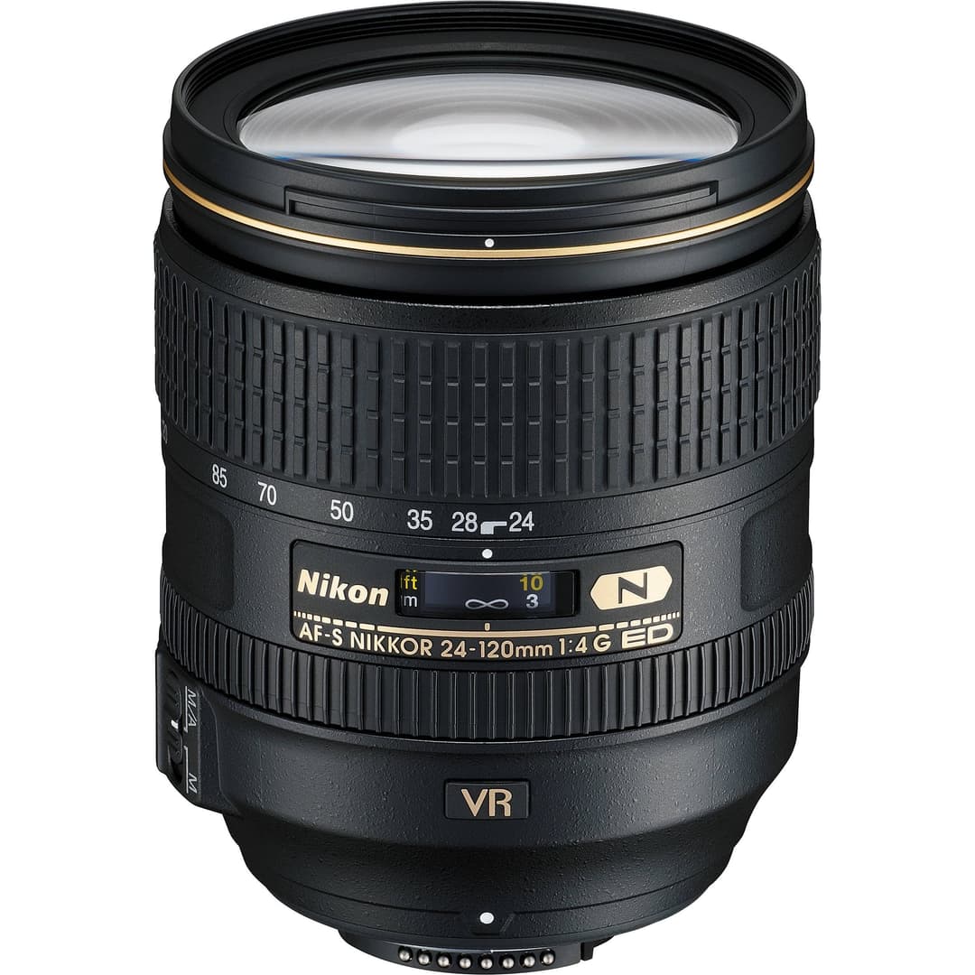 Nikon AF-S NIKKOR 24-120mm f/4G ED VR Zoom Lens - Black - Image 1