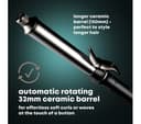 REVAMP Auto Revolve Soft Curl Ceramic Rotating Curling Tong - Black thumbnail 2