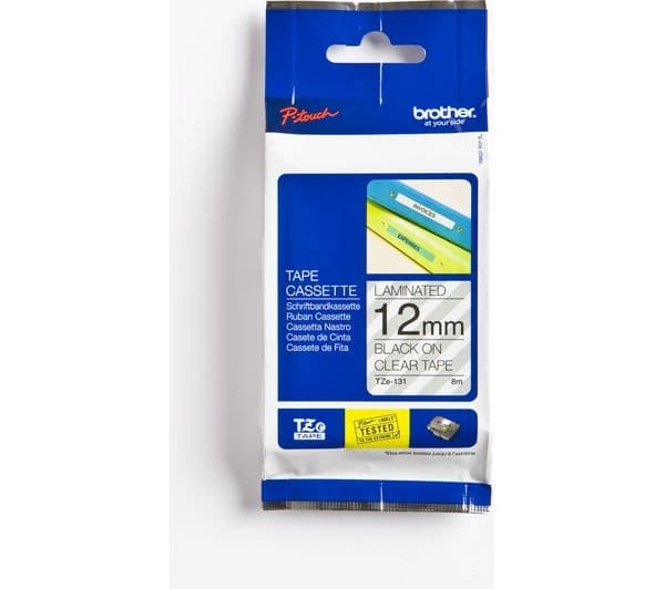 BROTHER TZE131 12 mm Blank Cassette Tape