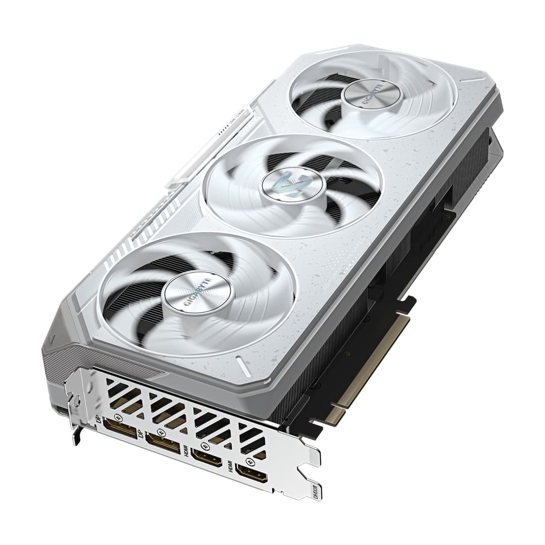 GIGABYTE Radeon RX 9070 XT GAMING OC ICE 16GB GDDR6 PCIe 5.0 Graphics Card - White - Image 5