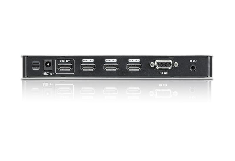 ATEN 4-Port 4K HDMI Audio/Video Switch with IR Remote Control - Image 2