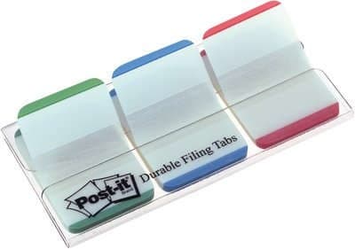 3M 686L-GBR note paper Rectangle Blue, Green, Red 22 sheets Self-adhesive - Image 1
