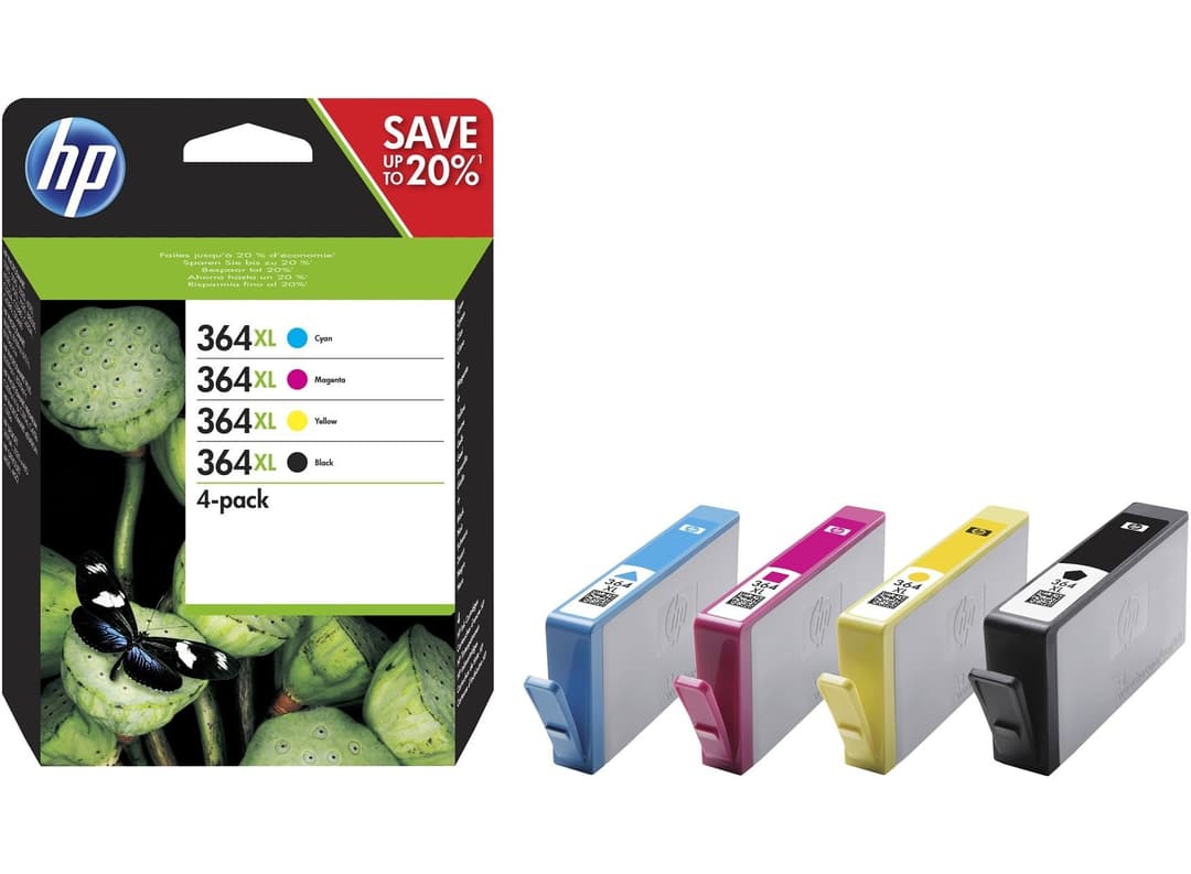 HP N9J74AE 364XL Original Ink Cartridges Multipack - Black/Cyan/Magenta/Yellow - Image 1