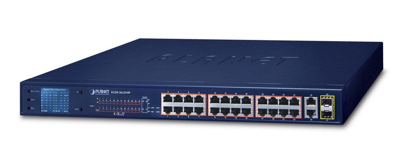 24-Port 10/100TX 802.3at