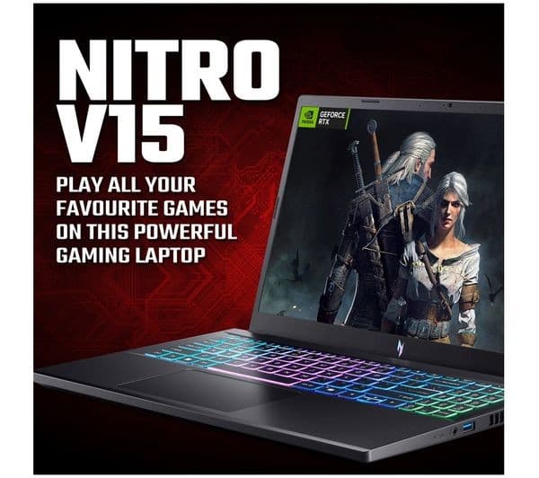 Acer Nitro V15 Ryzen 7 170 16GB 512GB RTX 5060 Black - Image 2