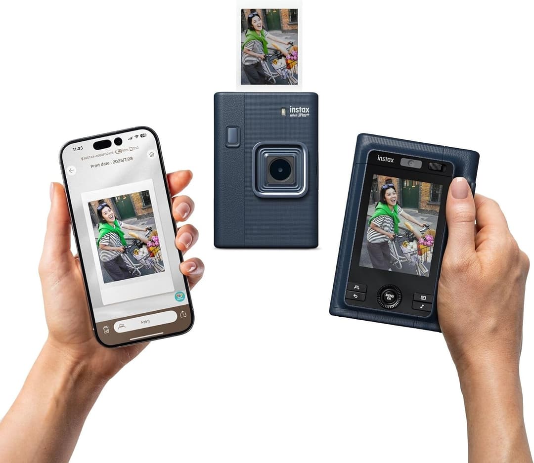 Fujifilm Instax Mini LiPlay+ Hybrid Instant Camera Midnight Blue - Image 6