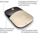 HP Z3700 Wireless Optical Mouse - Gold thumbnail 4