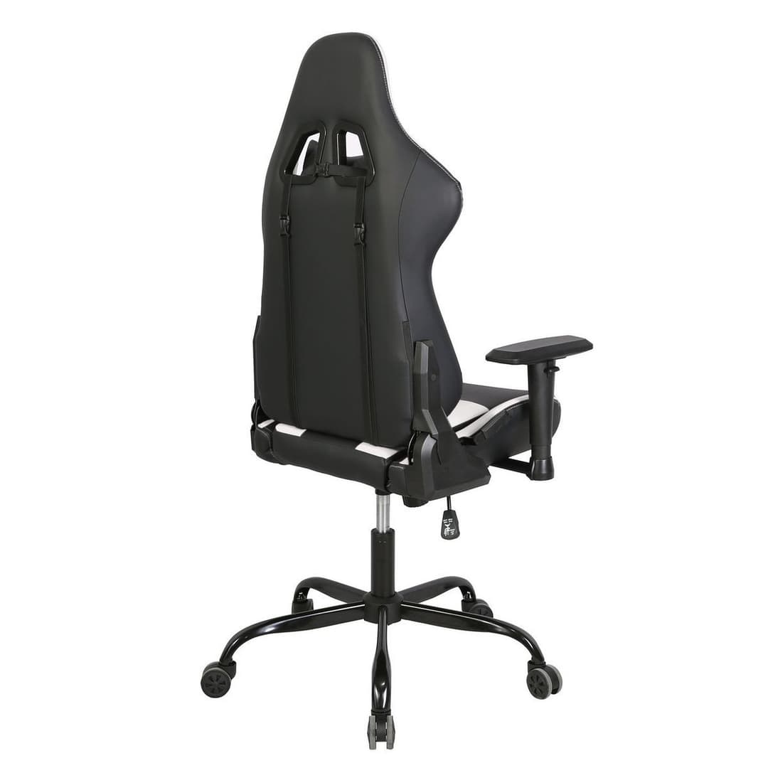 Deltaco DC210 Faux Leather Gaming Chair - Black and White - Image 4