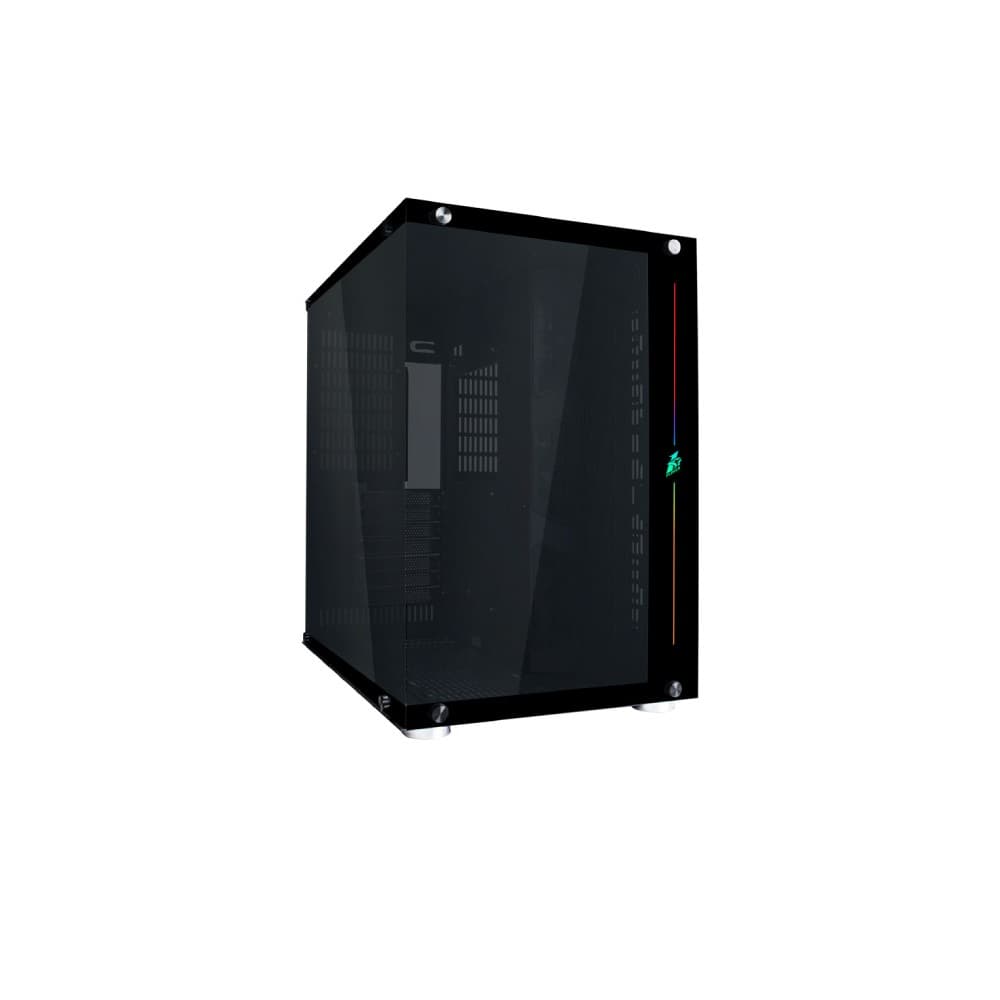 1st Player SP8 ATX Micro ATX Tempared Glass Black PC Case - Image 1