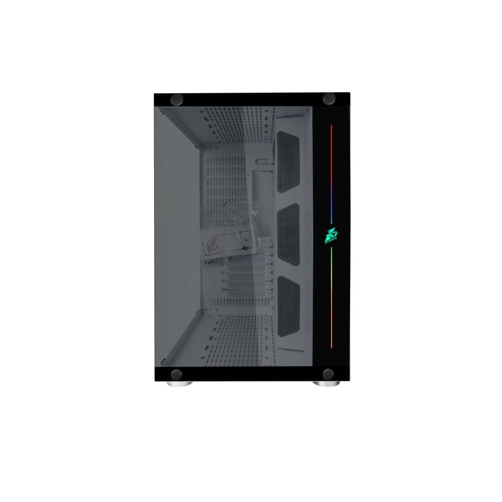 1st Player SP8 ATX Micro ATX Tempared Glass Black PC Case - Image 2