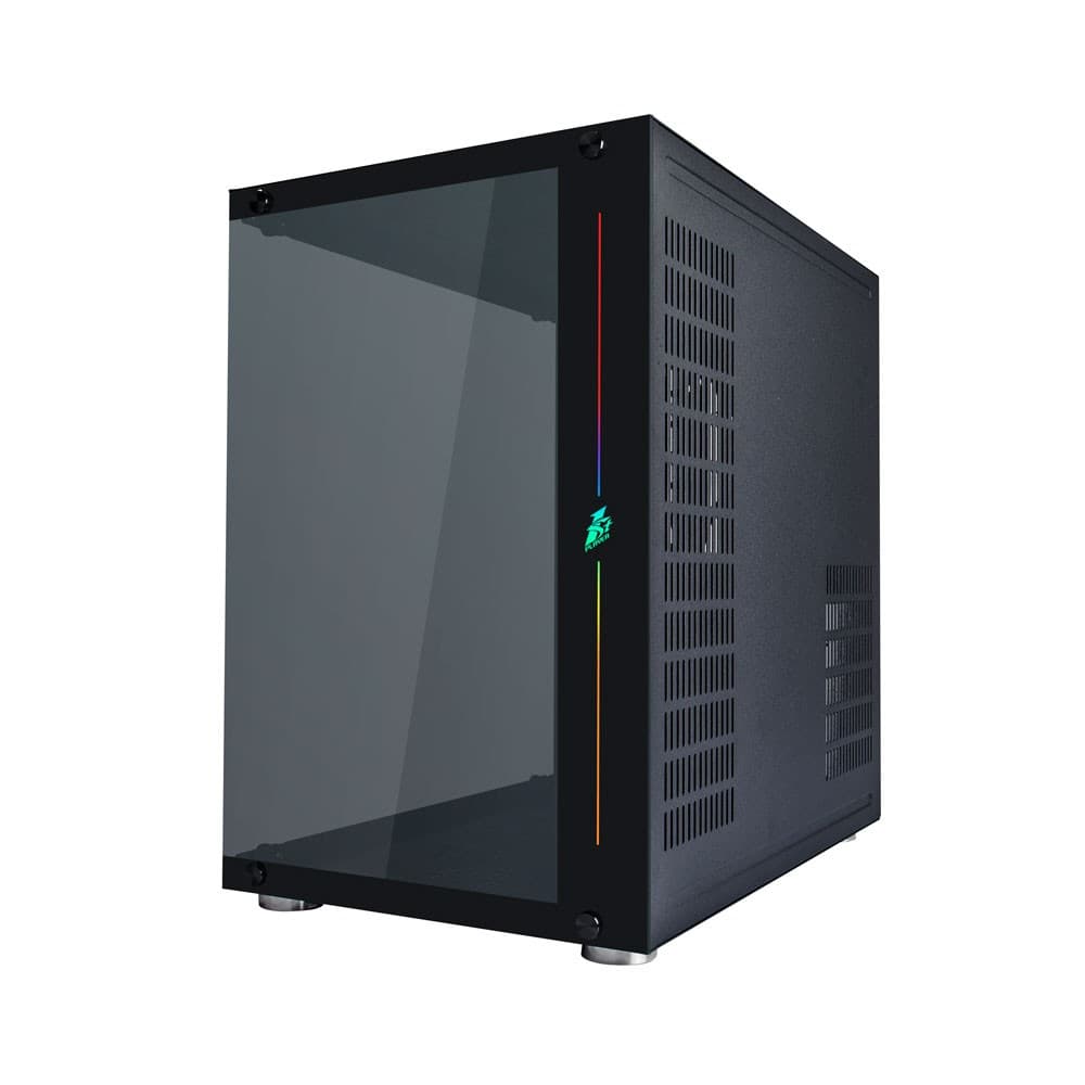 1st Player SP8 ATX Micro ATX Tempared Glass Black PC Case - Image 9