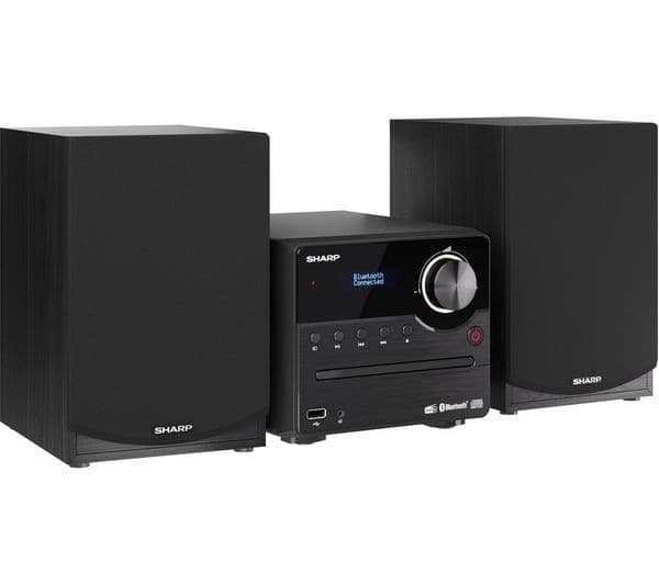 Sharp XL-B517DBK DAB+ Hi-Fi Micro System, Black - Image 7
