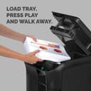 Fellowes Paper Shredder 550 Sheet Auto Feed Cross Cut Shredder AutoMax 550C Shredder with 83 Litre Bin High Security P4 thumbnail 3