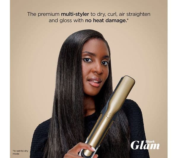 SHARK Glam Straight & Waves Multi-Styler HD6041SUK - Gold - Image 2