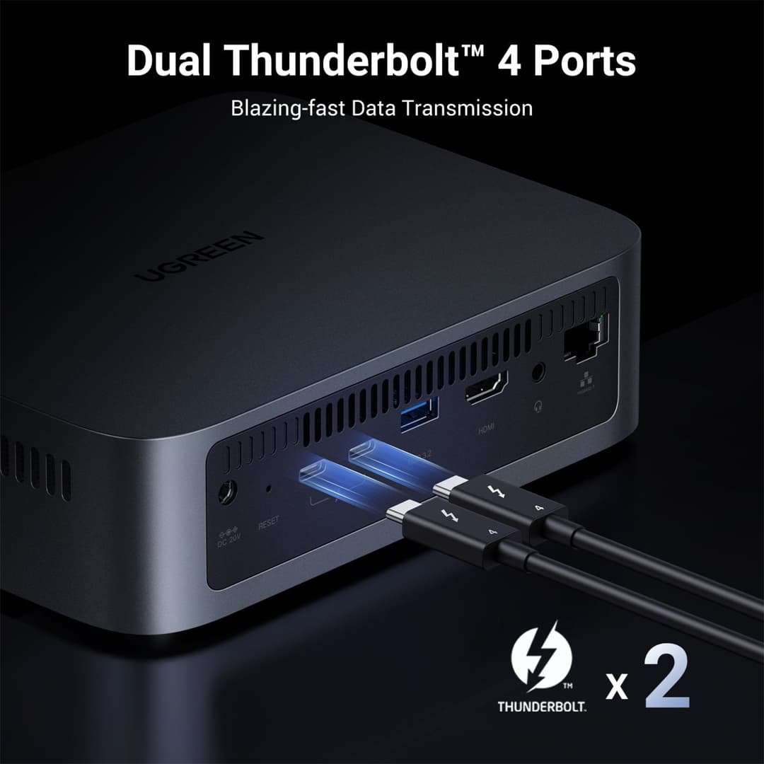 UGREEN NASync DXP480T Plus 4 Bay All-Flash SSD NAS (Diskless) - Image 3