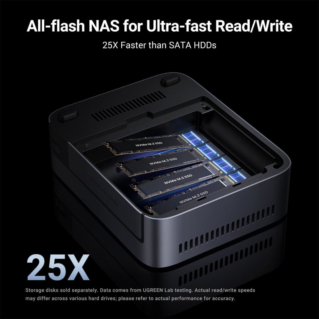 UGREEN NASync DXP480T Plus 4 Bay All-Flash SSD NAS (Diskless) - Image 7