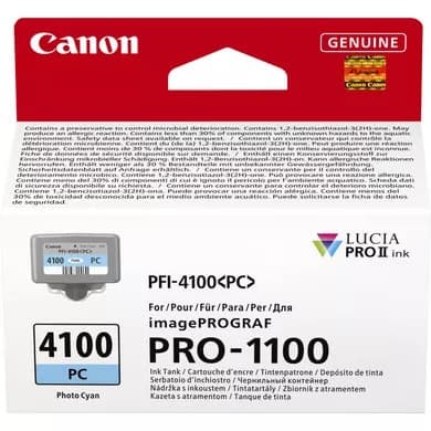 Canon PFI-4100 LUCIA PRO II Ink Cartridge 80ml - Photo Cyan - Image 2