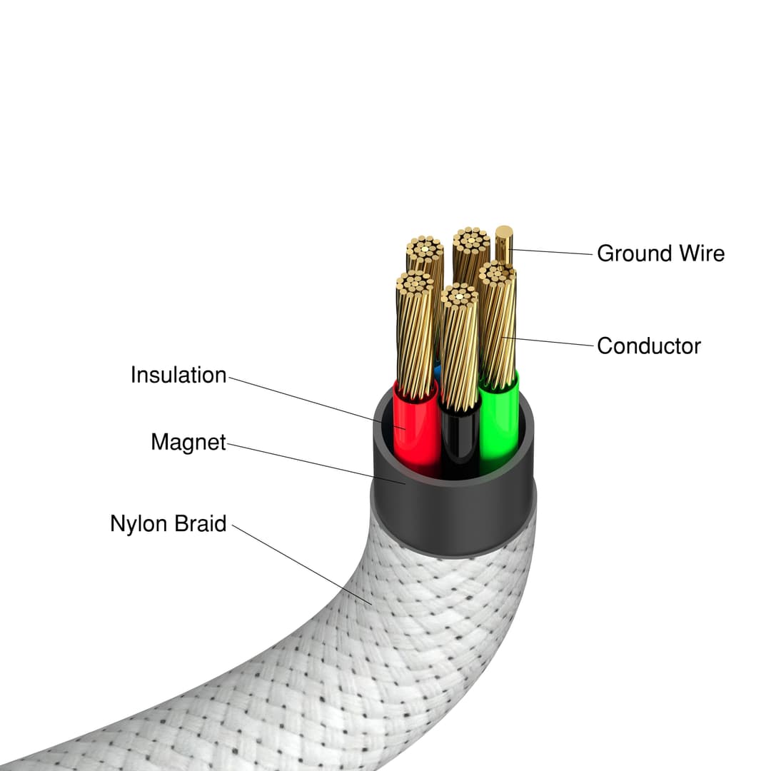 Verbatim Sync & Charge Magnetic Cable - 60W USB-C to USB-C 120 cm Grey - Image 4