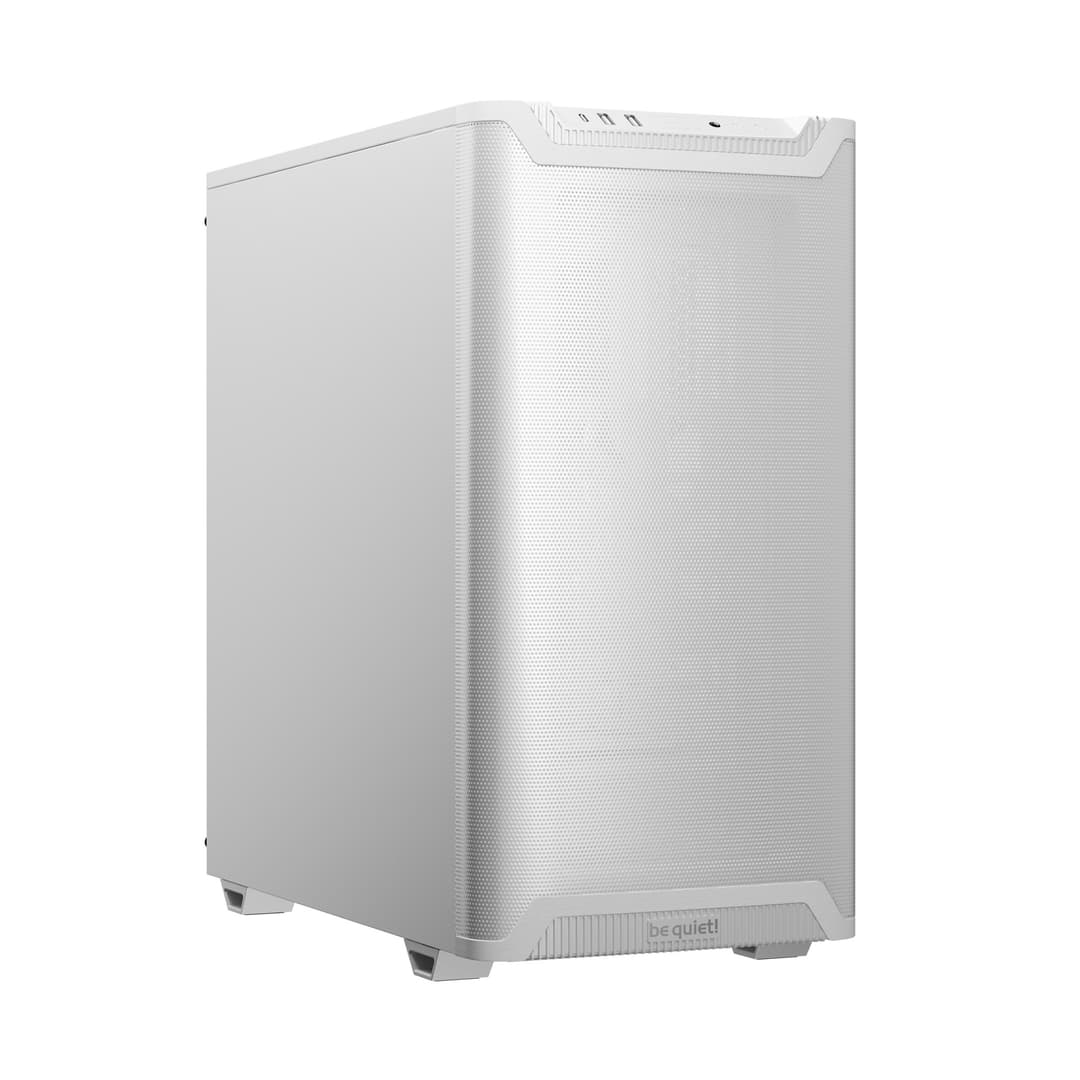 be quiet! Pure Base 501 Airflow Mid Tower Gaming PC Case - White - Image 1
