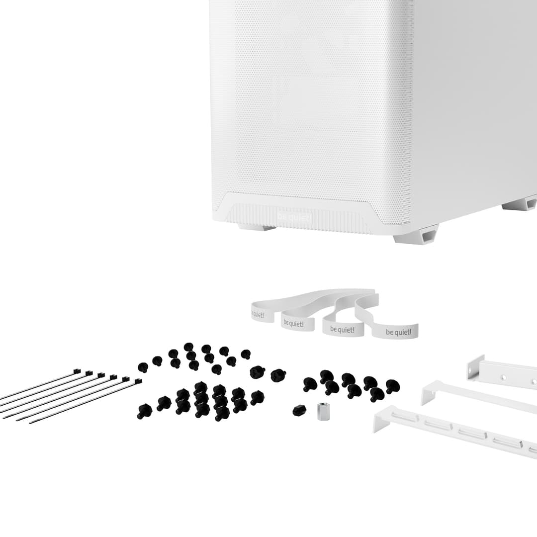 be quiet! Pure Base 501 Airflow Mid Tower Gaming PC Case - White - Image 7