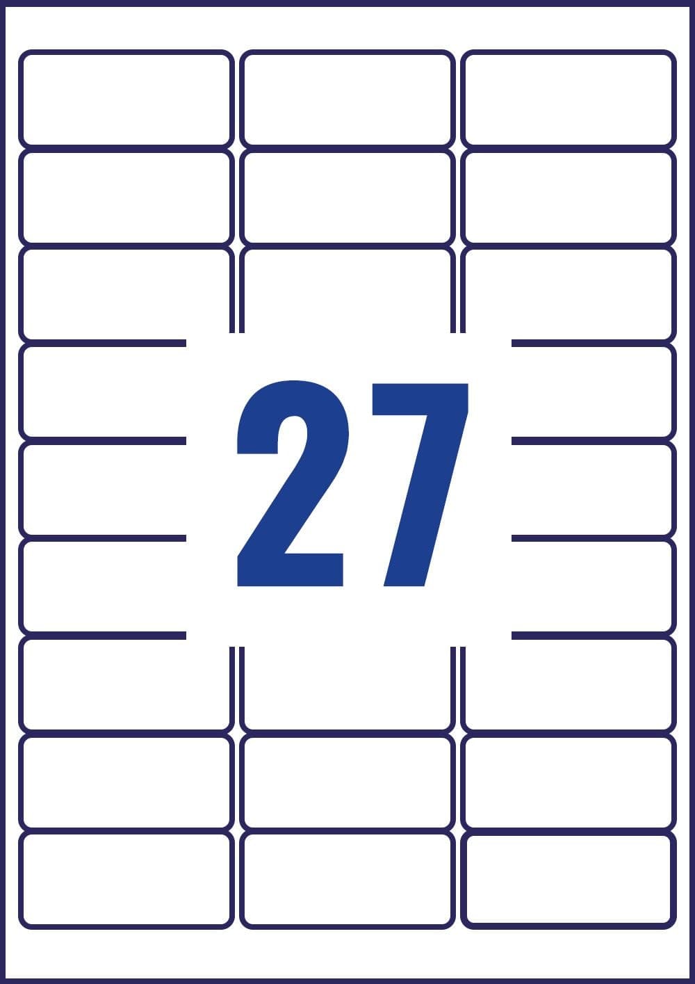 Avery L6114-20 Anti-Tamper Labels 20 sheets - 27 Labels per Sheet - Image 1