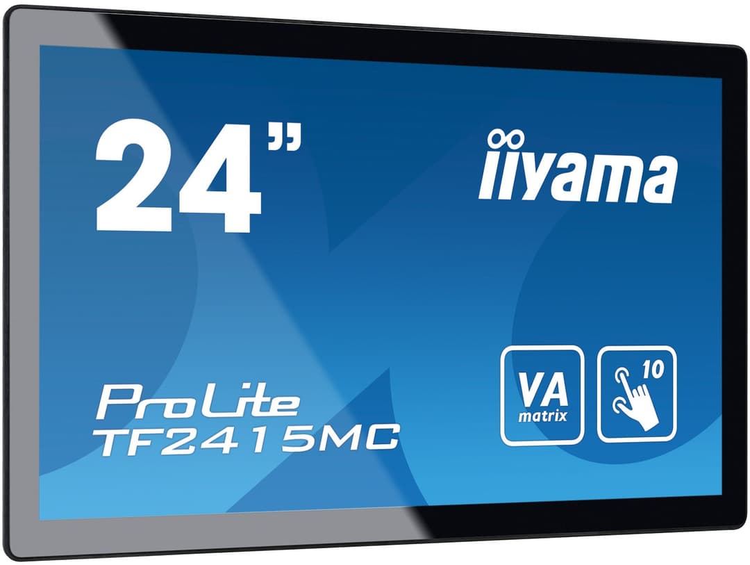 iiyama ProLite TF2415MC-B2 computer monitor 60.5 cm (23.8") 1920 x 1080 pixels Full HD LED Touchscreen Multi-user Black - Image 1