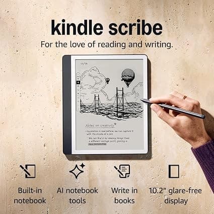 Amazon Kindle Scribe 64GB, 2024 Edition Premium Pen Included - Tungsten Grey - Image 2