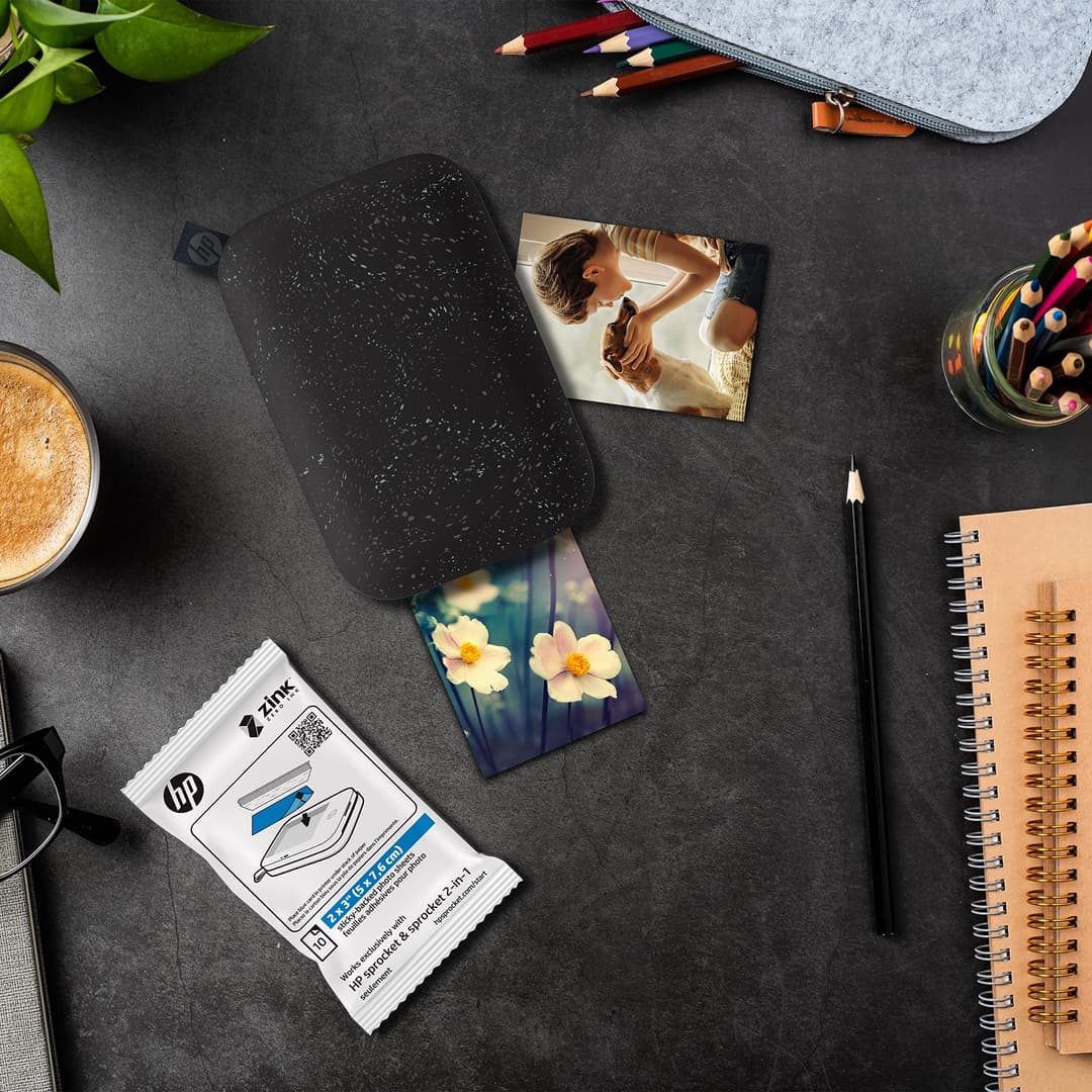 HP Sprocket 2x3 Premium Zink Sticky Back Photo Paper - White - Image 5