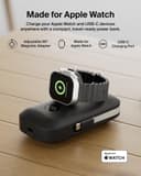 Belkin BoostCharge Pro 45W 10000mAh Power Bank with Apple Watch Charger, Integrated USB-C Cable and Display - Black thumbnail 4