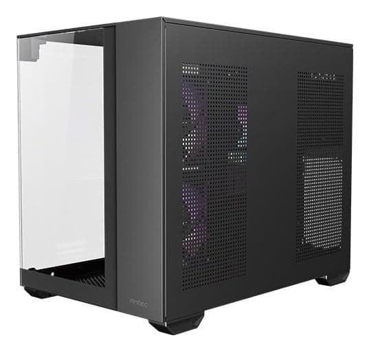 Antec CX600M Trio ARGB micro-ATX Mini Tower Tempered Glass Black PC Gaming Case - Image 1