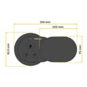 Fellowes Power Spot with 1 Power Socket & 1 USB-C Port Black thumbnail 3