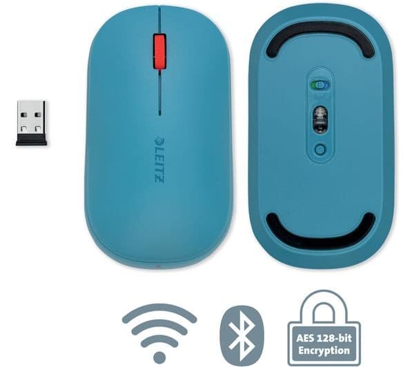 Leitz Cosy SureTrack Dual Wireless Mouse - Calm Blue - Image 10