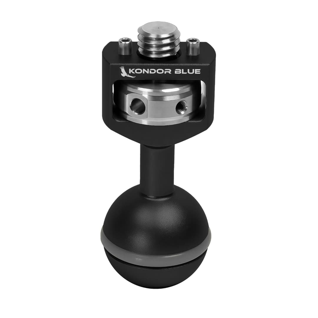 KONDOR BLUE | 3/8" Ball Head for Cine Magic Arms | Magic Arm Ecosystem, 25mm Cine Standard, Modular Arm Accessory | Black - Image 1